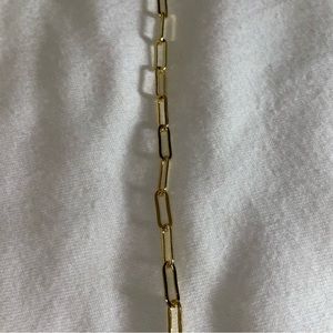EVRY JEWELS chain link gold bracelet